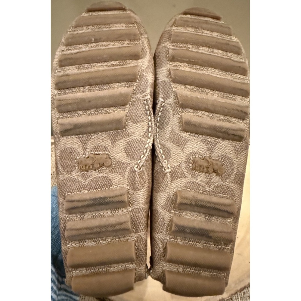 Coach Crosby Turnlock Driver Loafer Moccasin Signature Coated Canvas Women's 7.5 - Picture 11 of 16